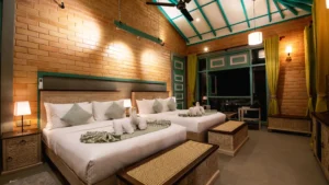 Family Room with Balcony at Hiriketiya Beach Resort with modern amenities in Hiriketiya