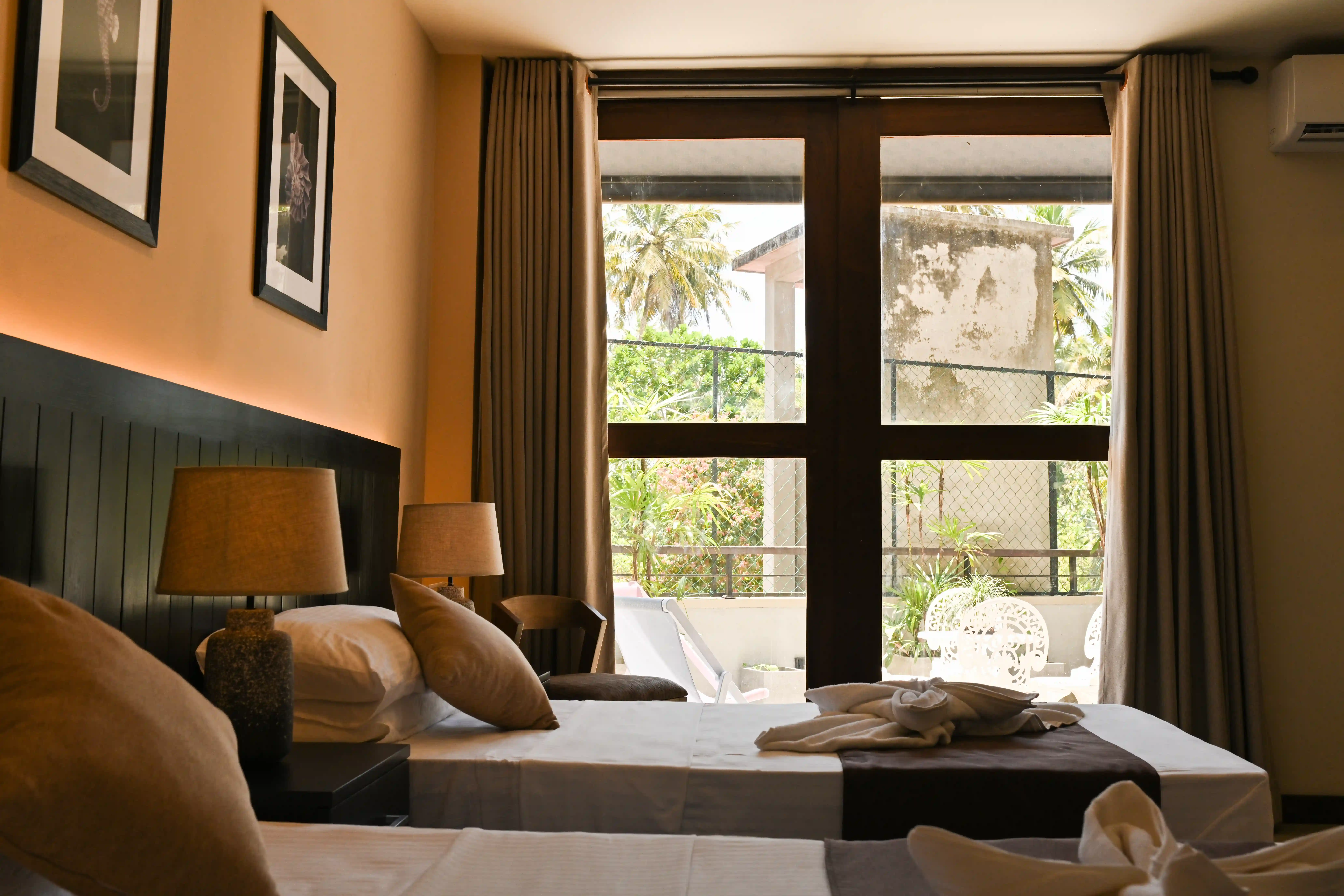 Family Room with Balcony at Hiriketiya Beach Resort with modern amenities in Hiriketiya