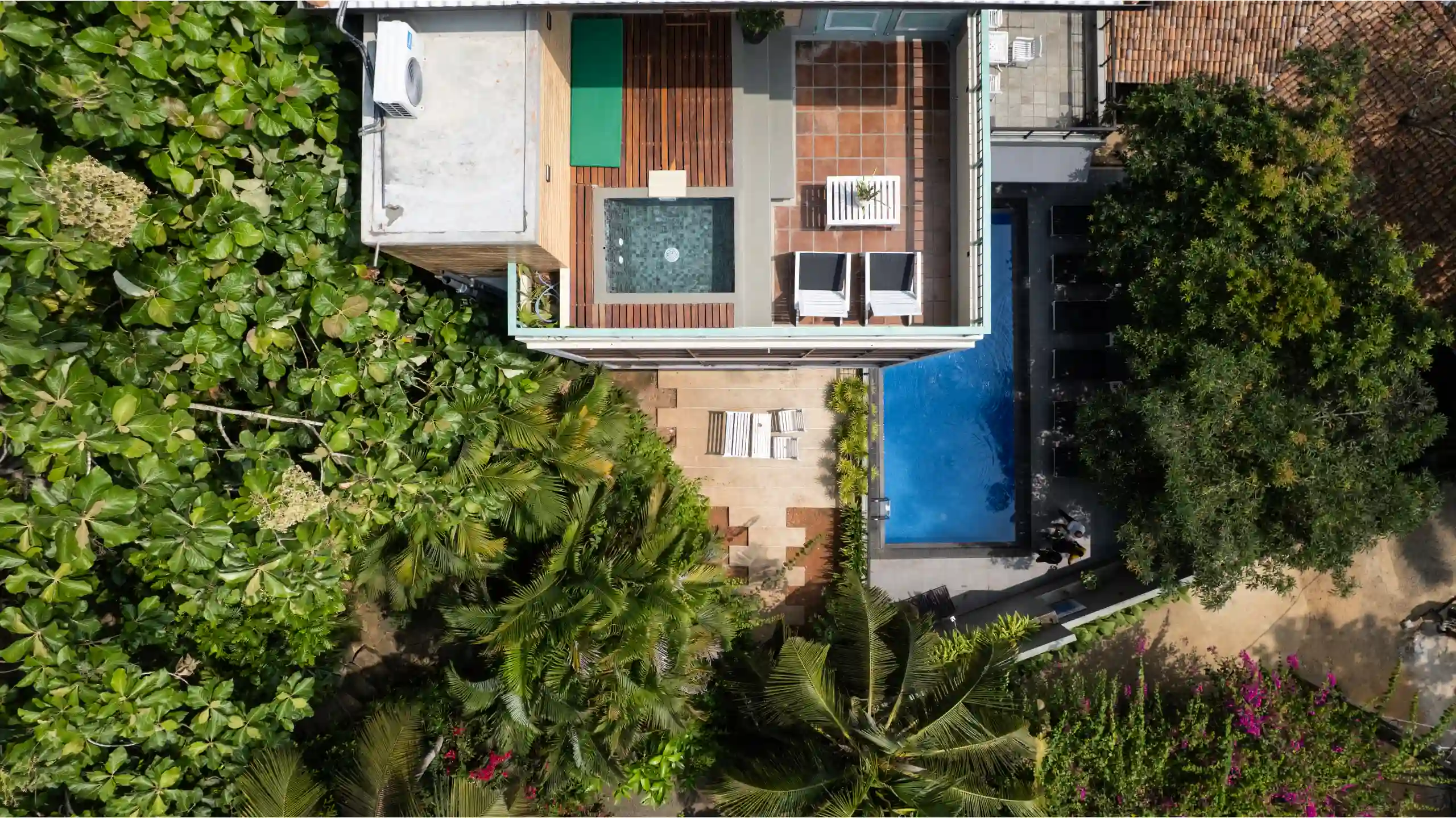 Best restaurants in Hiriketiya at Hiriketiya Beach Resort aerial view