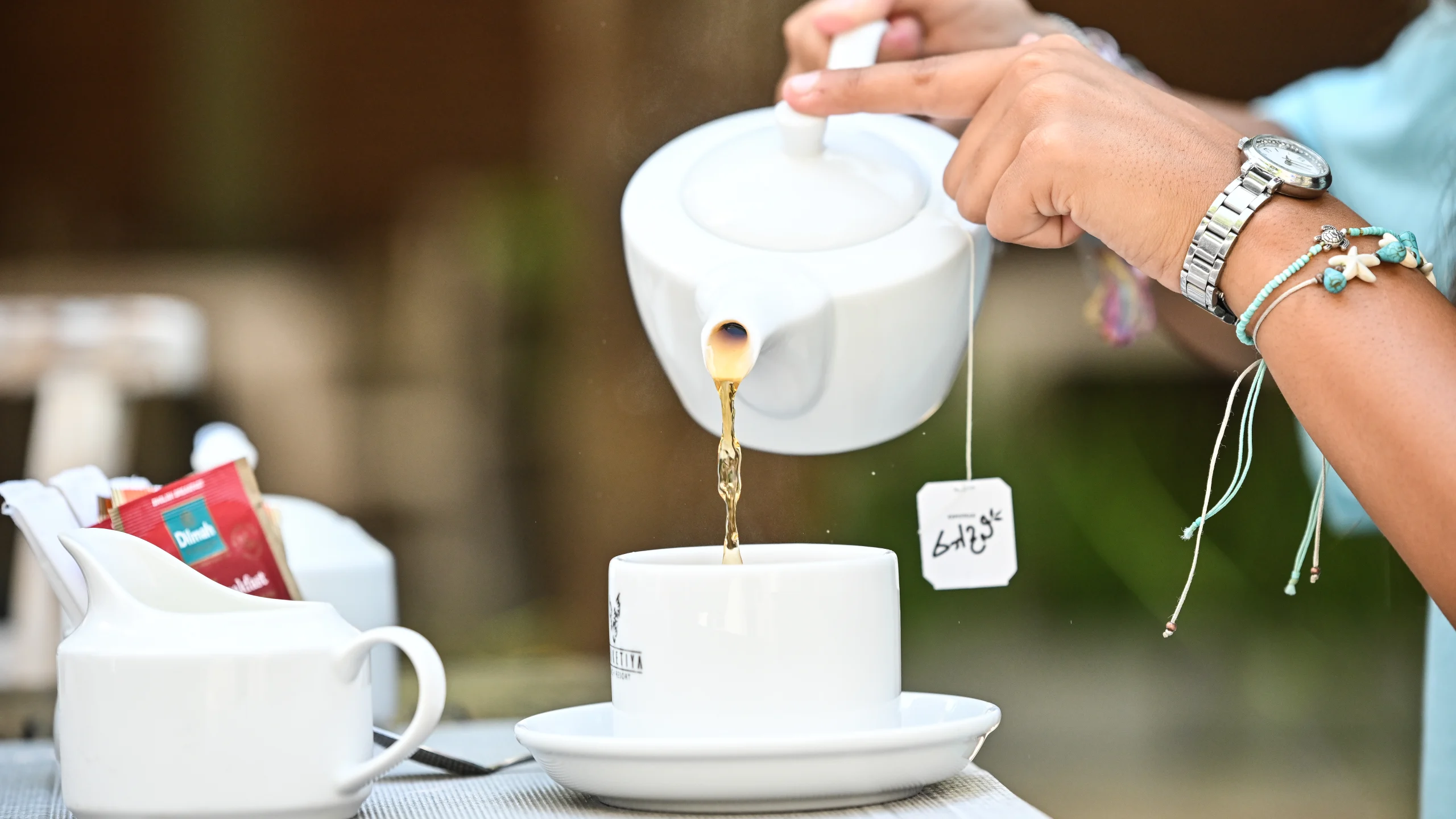 Breakfast Hiriketiya tea service at Hiriketiya Beach Resort