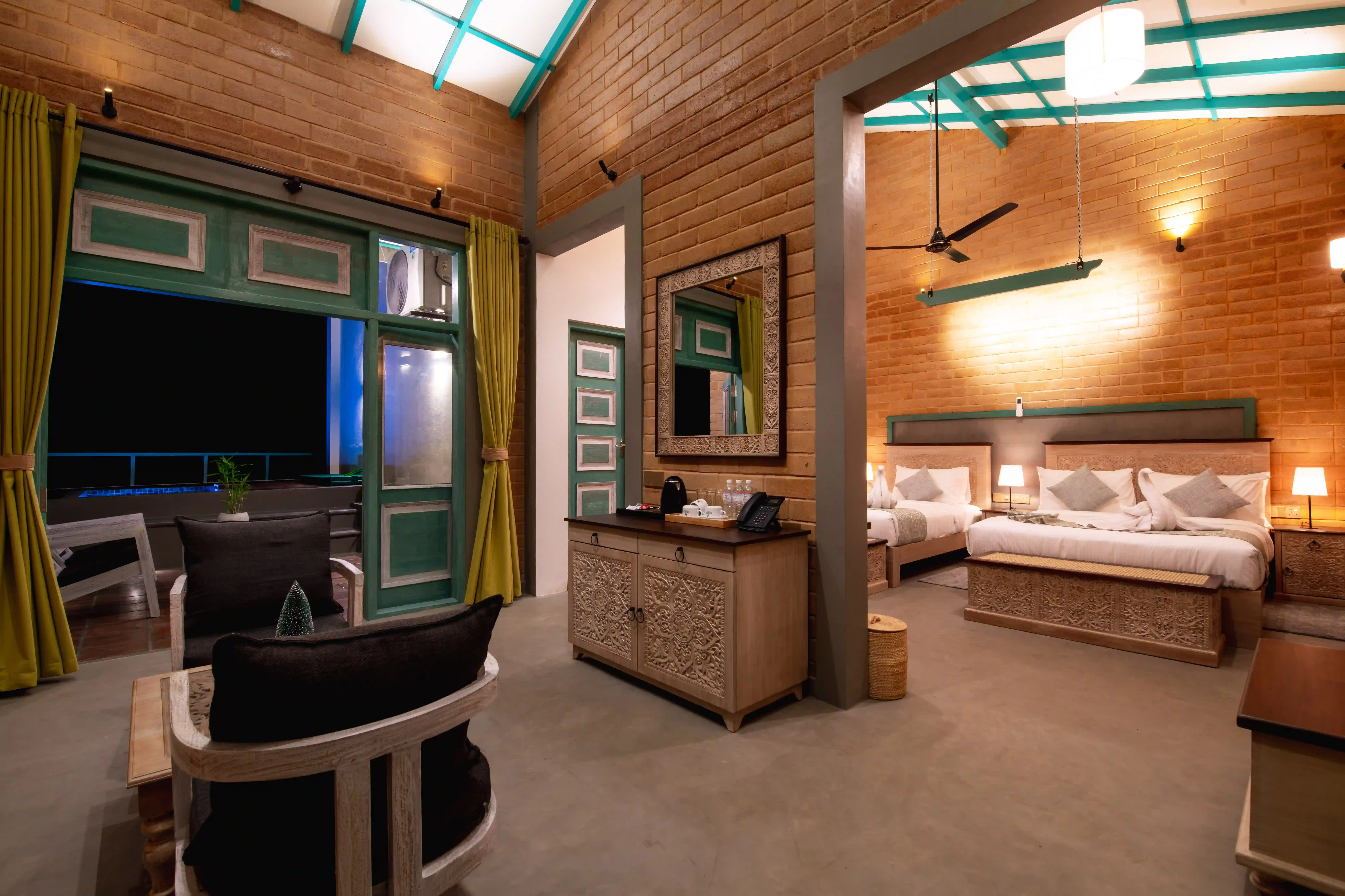 Superior Suite at Hiriketiya Beach Resort with modern amenities in Hiriketiya